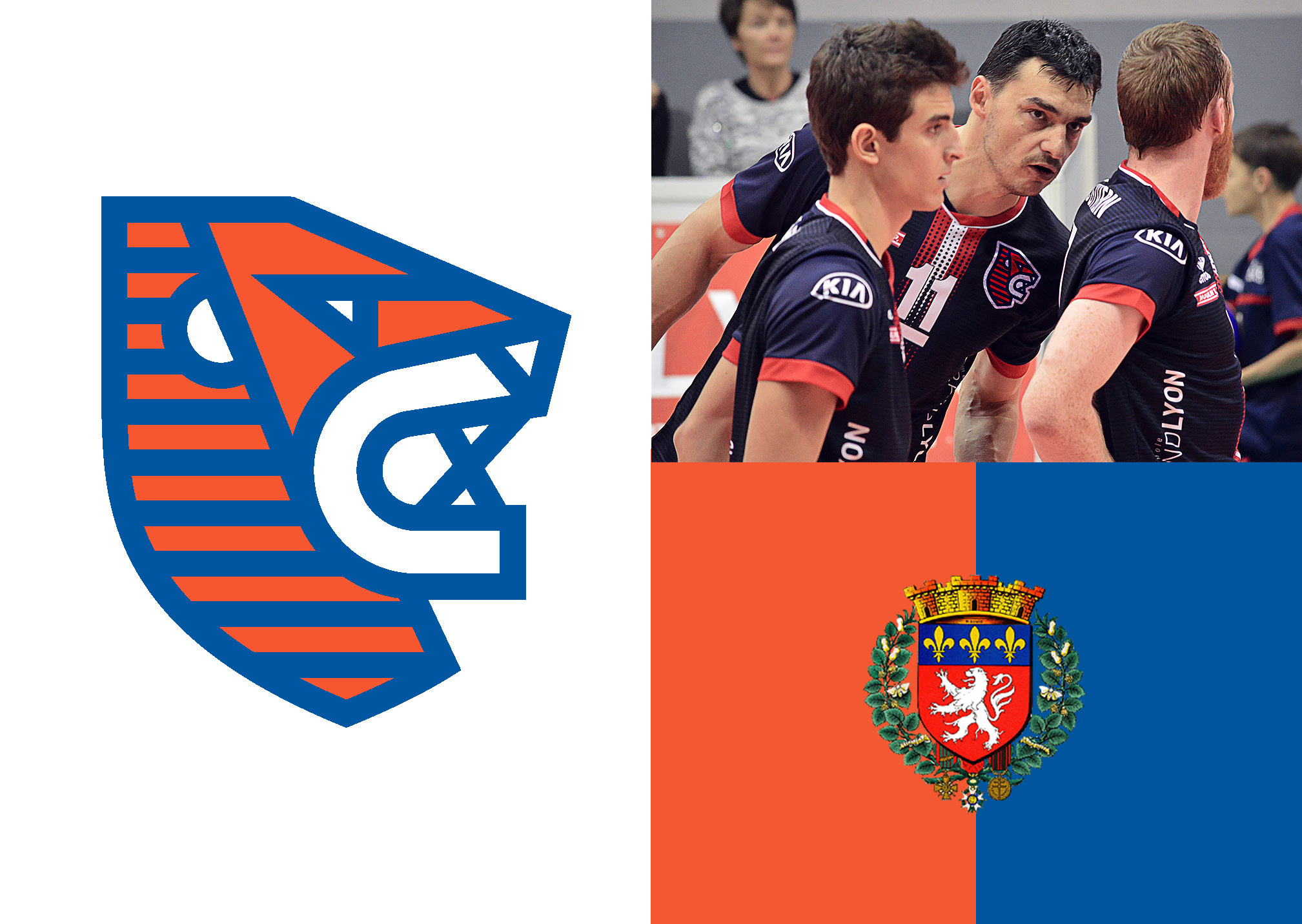 LYON VOLLEY — Identité visuelle, logo