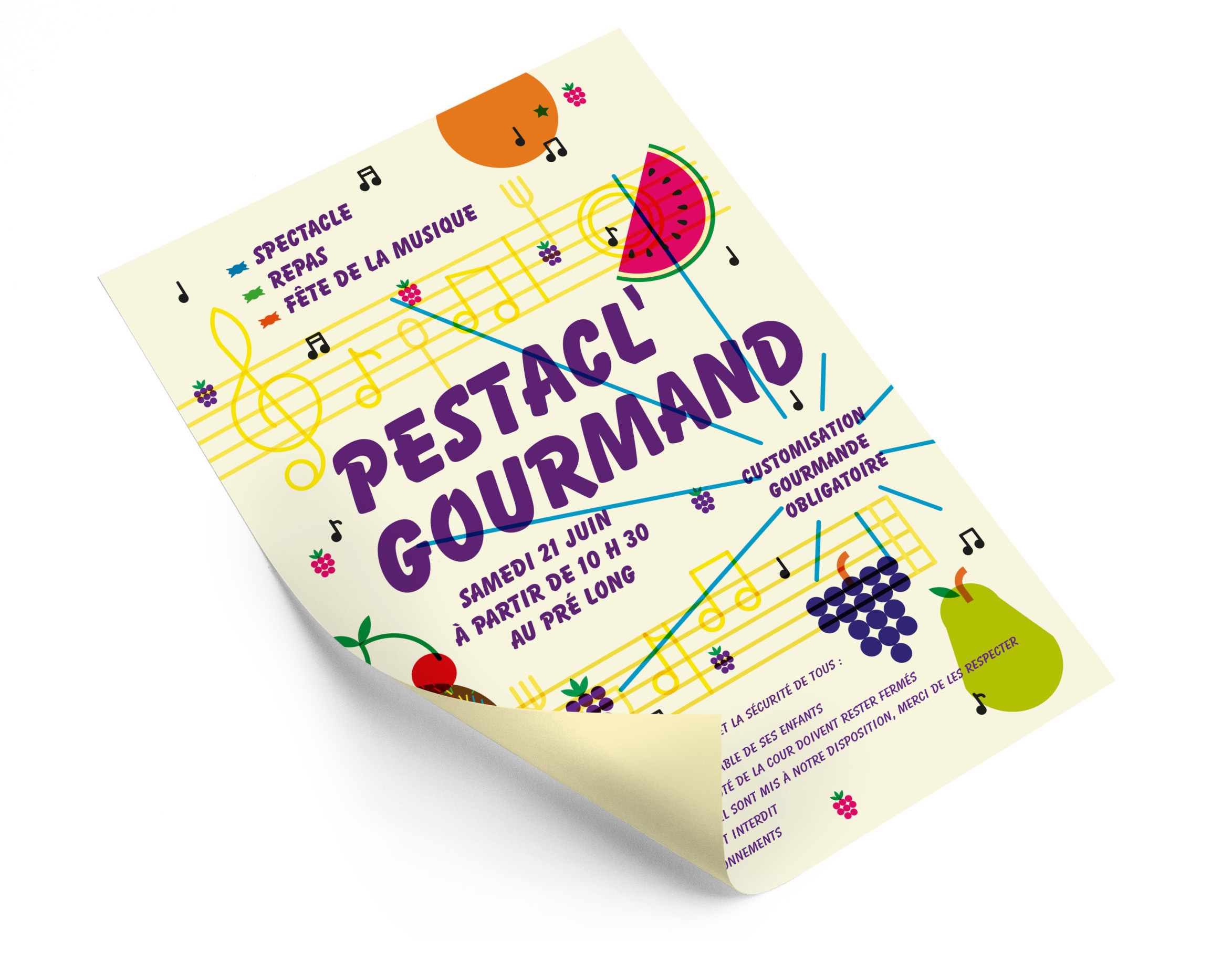 PESTACL' GOURMAND — Communication graphique