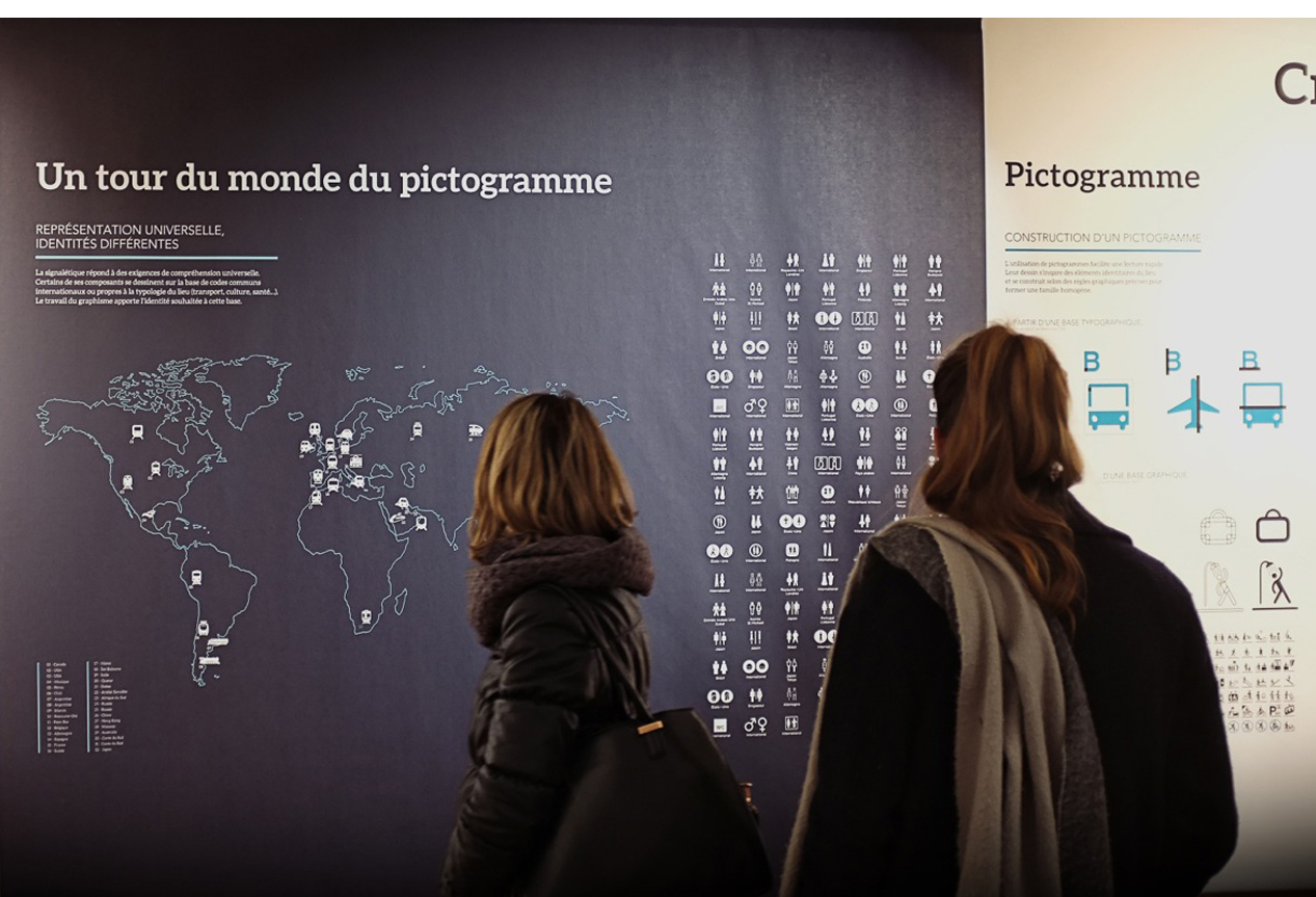 Arts Décoratifs de Paris, exposition SIGNALÉTIQUE DANS L'ESPACE PUBLIC — Design graphique et scénograhie