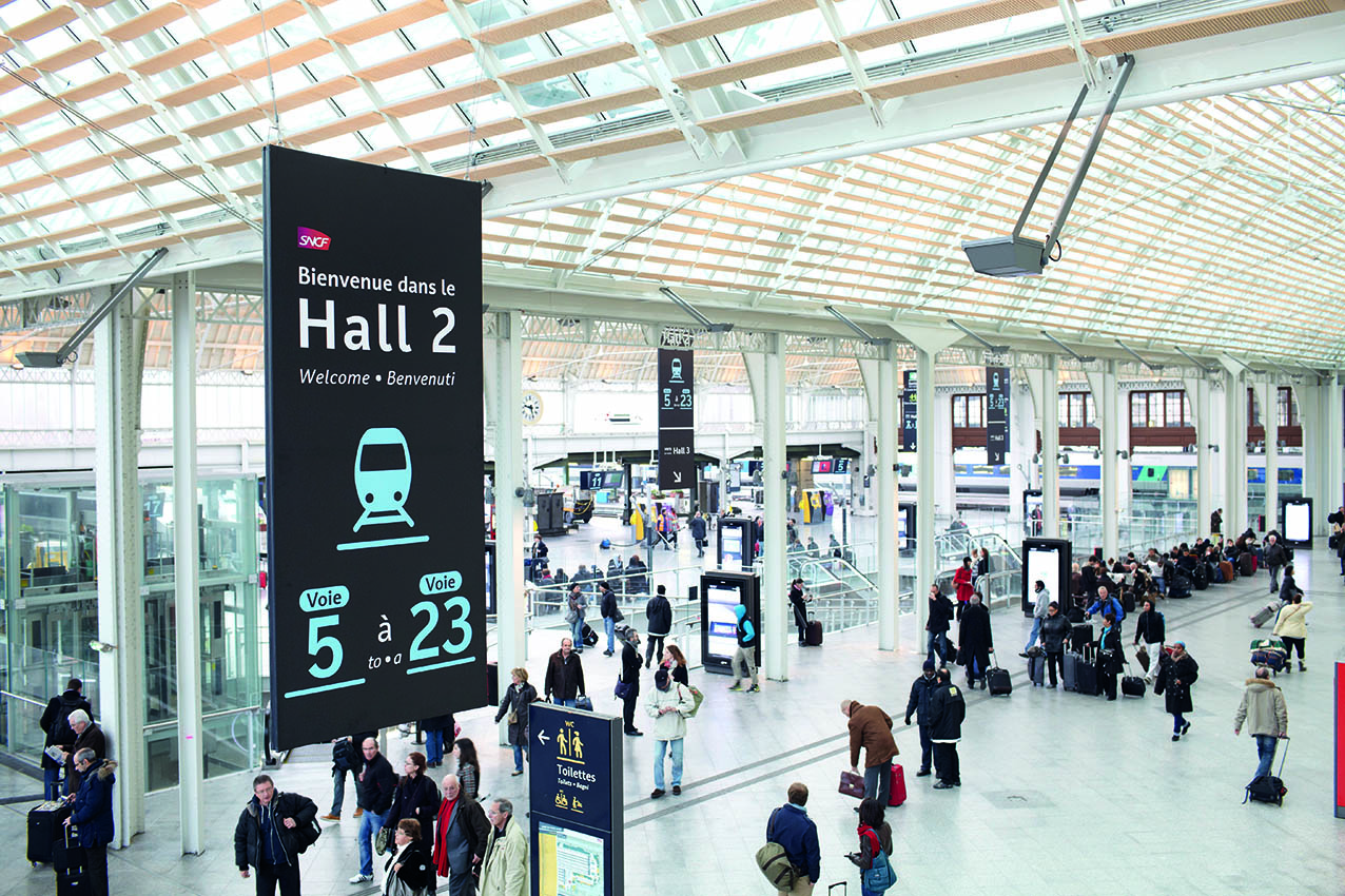 Orientation en gare SNCF — Signalétique en gare de Paris Gare de Lyon