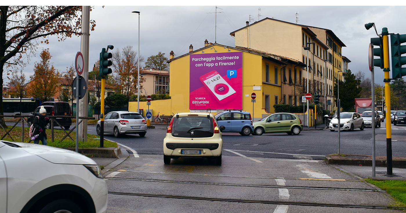 EASYPARK GROUP — Signalétique, Italie, big outdoor banner