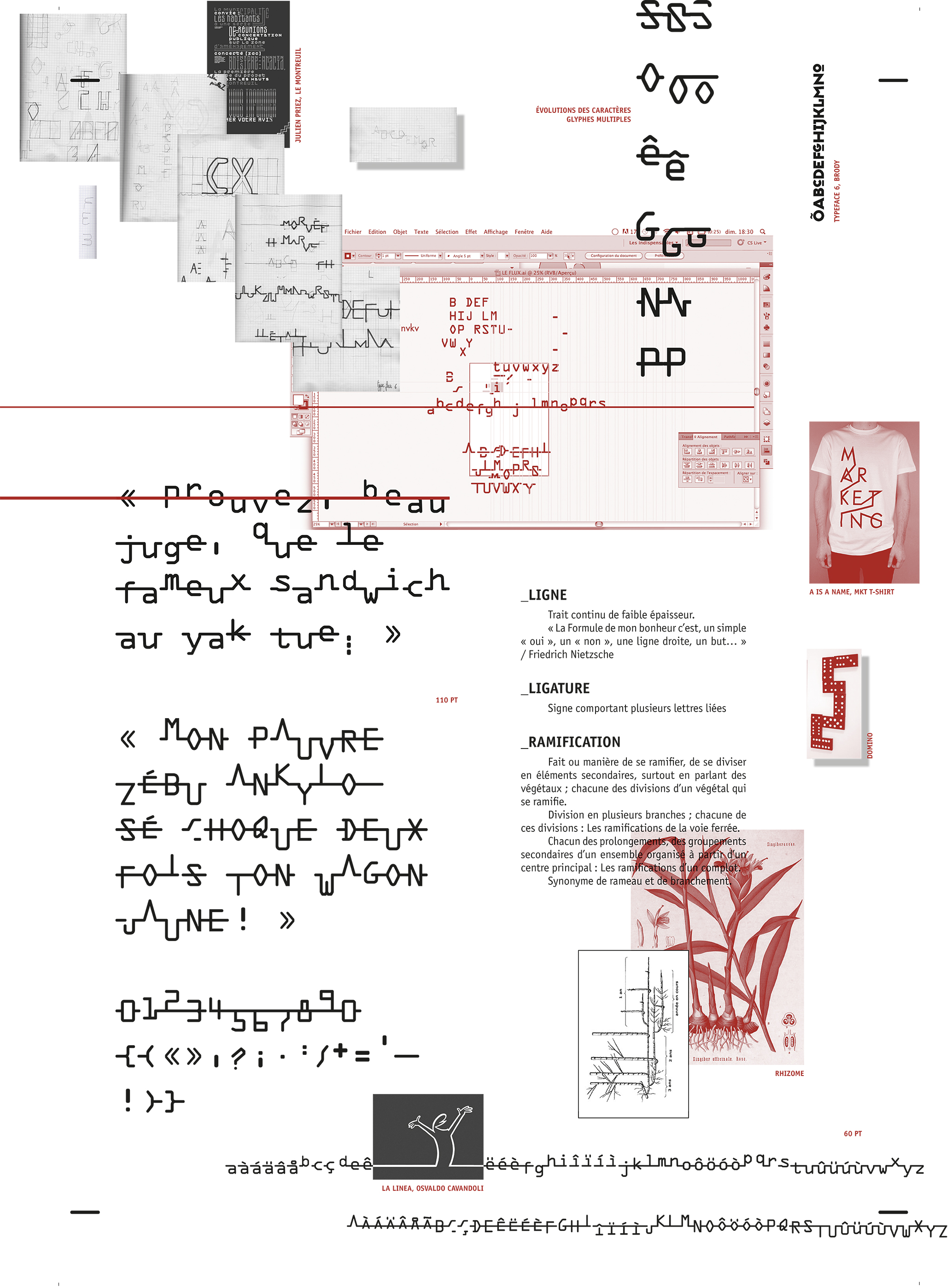 LA LIGATYPE — Typographie basée sur l'OCR-A